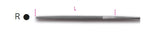 1718A10/R-SECOND-CUT ROUND FILES
