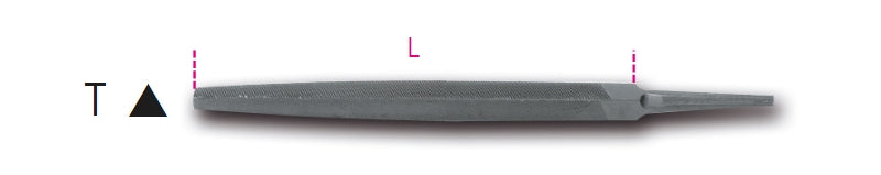 1718A6/T-SECOND-CUT TRIANGULAR FILES