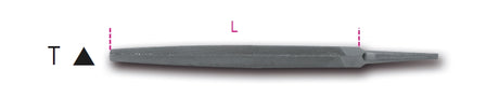 1718A6/T-SECOND-CUT TRIANGULAR FILES
