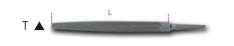 1718A10/T-SECOND-CUT TRIANGULAR FILES