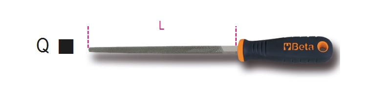 1719BMA6/T-SECOND-CUT TRIANGULAR FILES