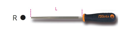 1719BMA10/R-SECOND-CUT ROUND FILES