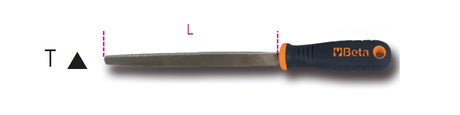 1719BMA10/T-SECOND-CUT TRIANGULAR FILES