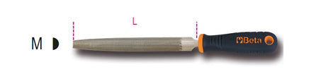 1719BMD10/M-ROUGH HALF-ROUND FILES