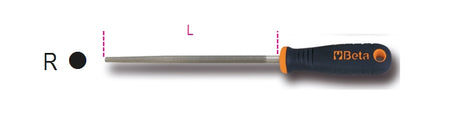 1719BMD8/M-ROUGH HALF-ROUND FILES