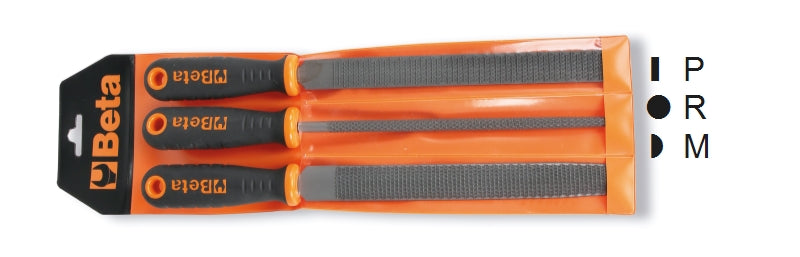 1719BMR/B3-SET OF 3 SECOND-CUT RASPS