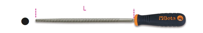 1719BM/RR-ROUND RASP BIMATERIAL HANDLE