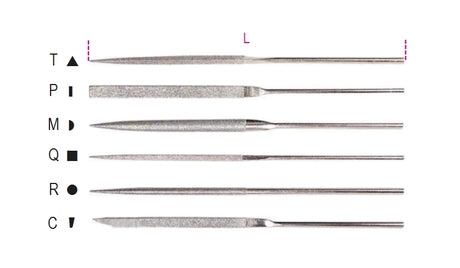 1720D/T-DIAMOND NEEDLE FILES