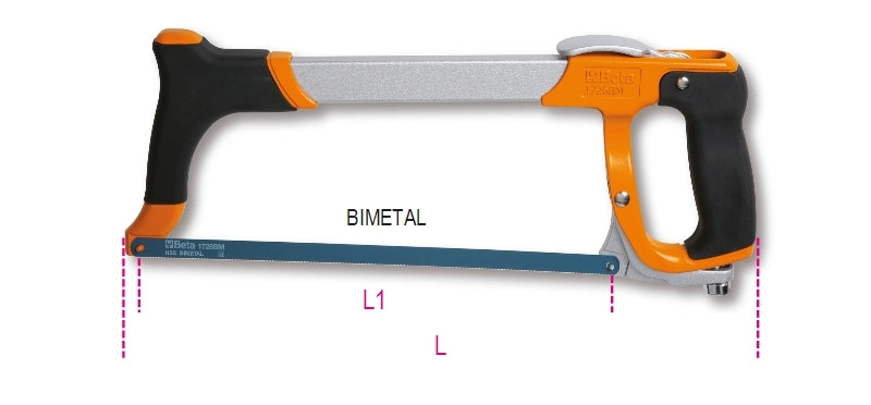 1726BM-HACKSAW FRAME BIMATERIAL