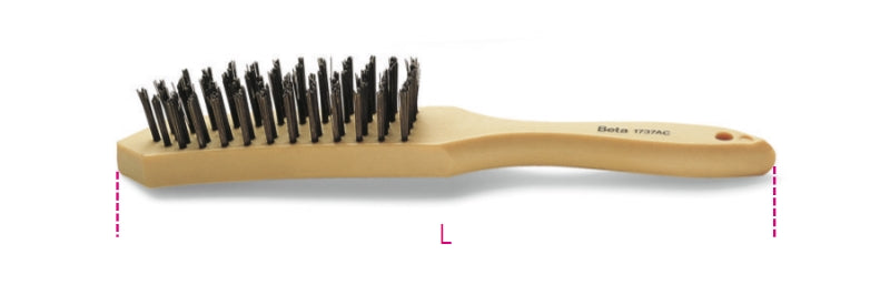 1737AC-STEEL WIRE BRUSH - 5 ROWS