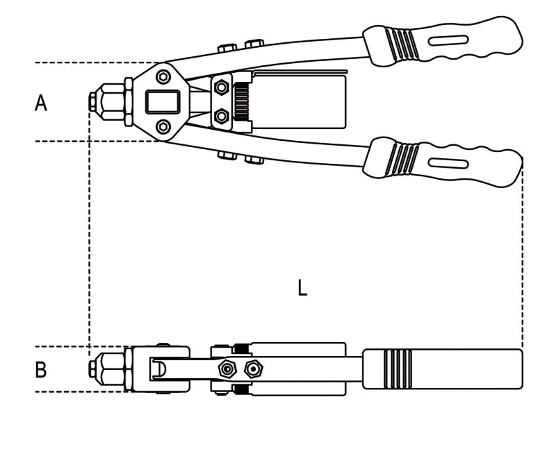 1740B 280-COMPACT RIVETING PLIERS
