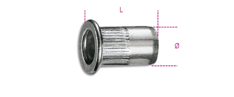 1742R-AL M3-ALUM. THREADED RIVETS 20PCS