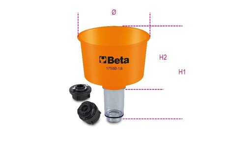 1758B-1 - 6-NON-RETURN FUNNEL - 1600 ML