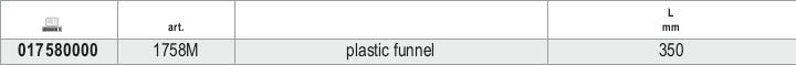 1758M-PLASTIC FUNNEL