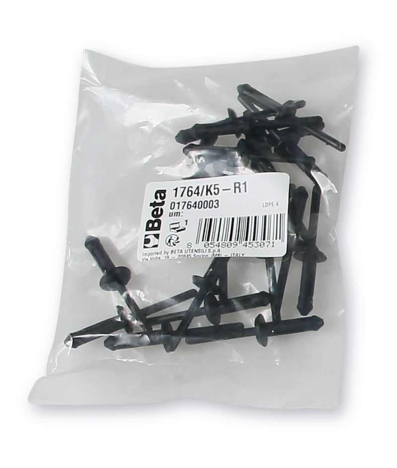 1764/K5-R1-PACK OF 20 PLASTIC RIVETS