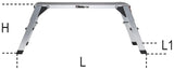 1768-ALUMINIUM FOOTBOARD