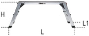 1768-ALUMINIUM FOOTBOARD