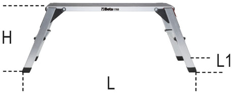 1768-ALUMINIUM FOOTBOARD