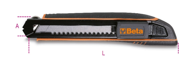 1771HD-UTILITY KNIFE 18 MM WITH 6 BLADES