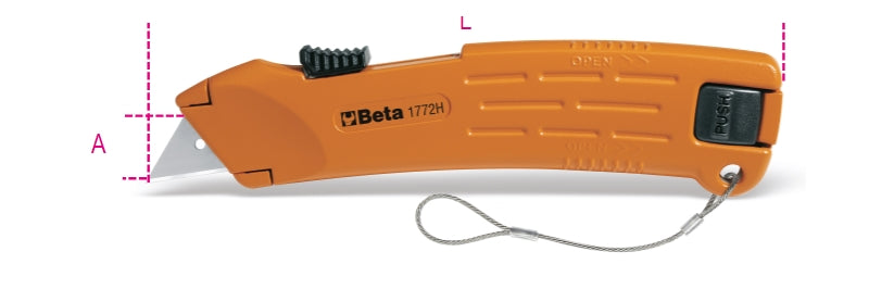 1772H-HS-SAFETY UTILITY KNIFE