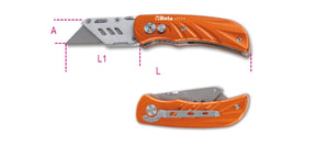 1777T-KNIFE WITH 5 TRAPEZOIDAL BLADES