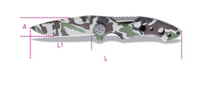 1778CM-CAMOUFLAGE FOLDAWAY KNIFE