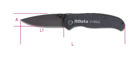 1778SCL-FOLDAWAY KNIFE - SOFT-CARBON