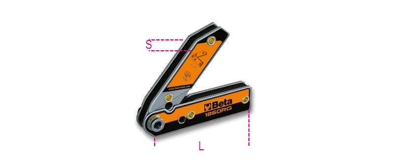 1860RG-ADJUSTAB.MAGNETIC SQUARE 30°÷270°