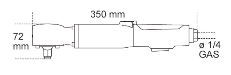 1927AN-ANGLE REVERSIBLE IMPACT WRENCH