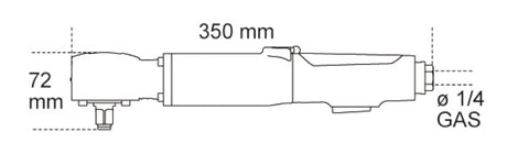 1927AN-ANGLE REVERSIBLE IMPACT WRENCH