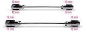 192 16-19-RATCHETING FLAT BI-HEX RING WR