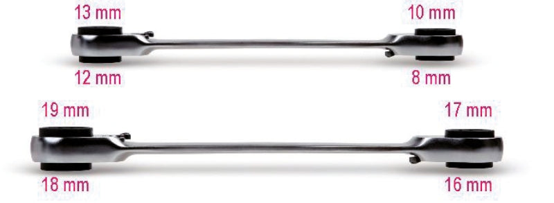 192 16-19-RATCHETING FLAT BI-HEX RING WR
