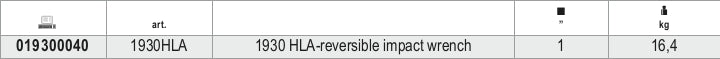 1930HLA-REVERSIBLE IMPACT WRENCH