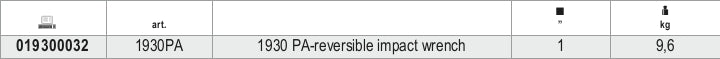 1930PA-REVERSIBLE IMPACT WRENCH