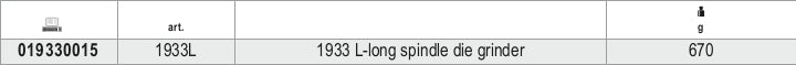 1933L-LONG SPINDLE DIE GRINDER