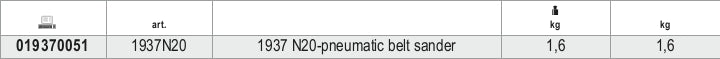 1937N20-PNEUMATIC BELT SANDER