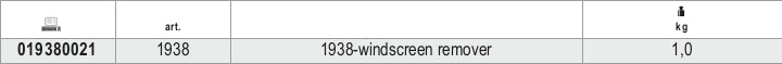 1938-WINDSCREEN REMOVER