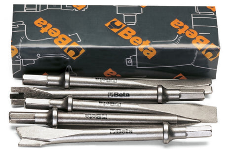 1940/S5-SET 5 CHISELS FOR AIR HAMMERS