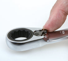 195P Reversible Ratcheting Offset Bi-Hex Ring Wrench
