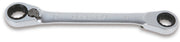 195P Reversible Ratcheting Offset Bi-Hex Ring Wrench