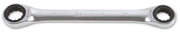 195 Double-Ended Flat Ratcheting Bi-Hex Ring Wrench