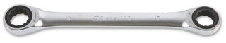 195 Double-Ended Flat Ratcheting Bi-Hex Ring Wrench