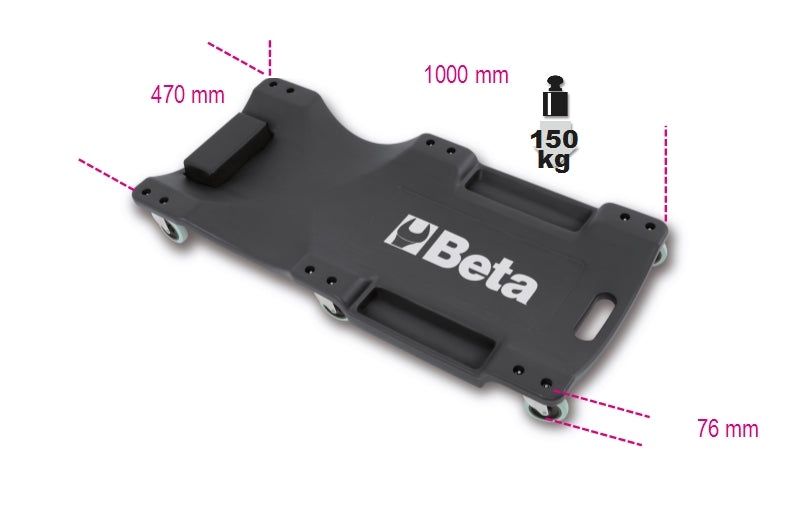 3003-CREEPER MADE OF SHOCKPROOF PLASTIC
