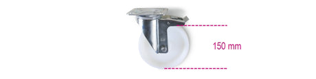 3006 R/RGF-SPARE CASTOR WITH BRAKE