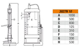 3027N 10-HYDRAULIC PRESS MOVING PISTON