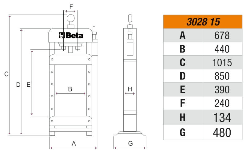 3028 15-HYDRAULIC PRESS MOVING PISTON