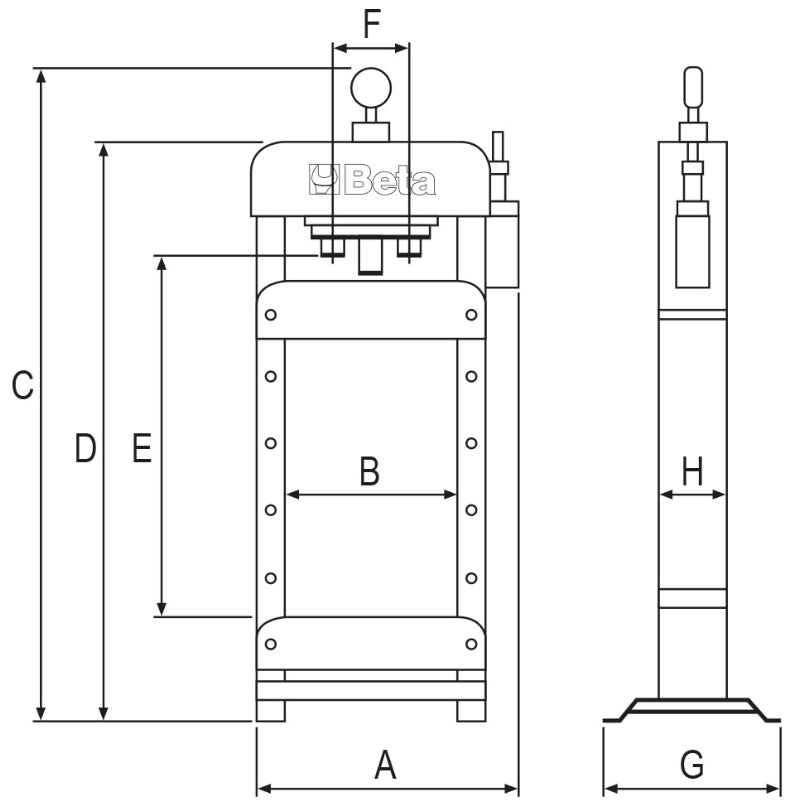 3028 30-HYDRAULIC PRESS MOVING PISTON