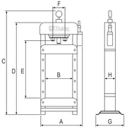 3028 30-HYDRAULIC PRESS MOVING PISTON