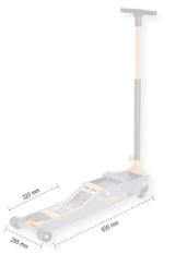 3029L/2T-LONG, LOWERED JACK, 2 T
