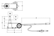 3065/20-10T-AIR HYDRAULIC JACK - 20/10 T